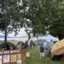 雨天の諏訪湖BBQマリーナで開催された74名の法人懇親会