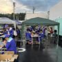 残念ながら雨天の住友電工オプティフロンティア様納涼祭